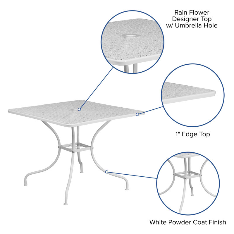 Zipcode Design™ Malbon Square Indoor/Outdoor Patio Table & Reviews Wayfair